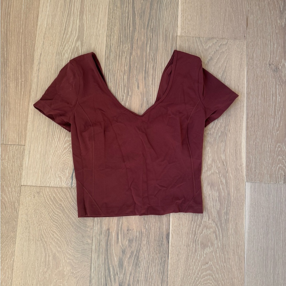 Lululemon Align Vneck Cropped Shirt